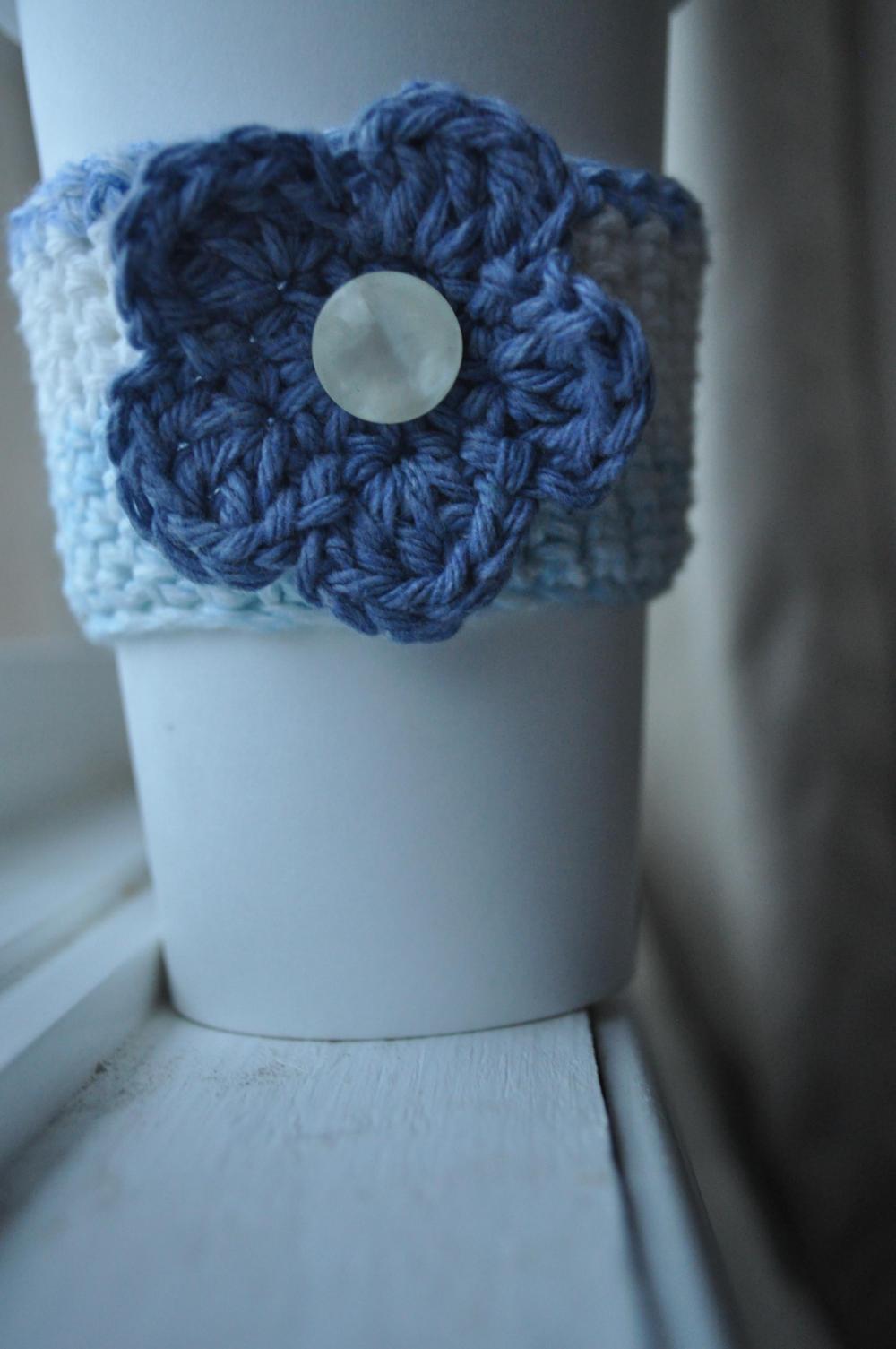 Coffee Cozy With Flower