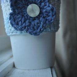 Coffee Cozy with Flower